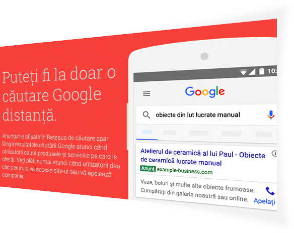 Campanie ppc prin search network Google Adwords